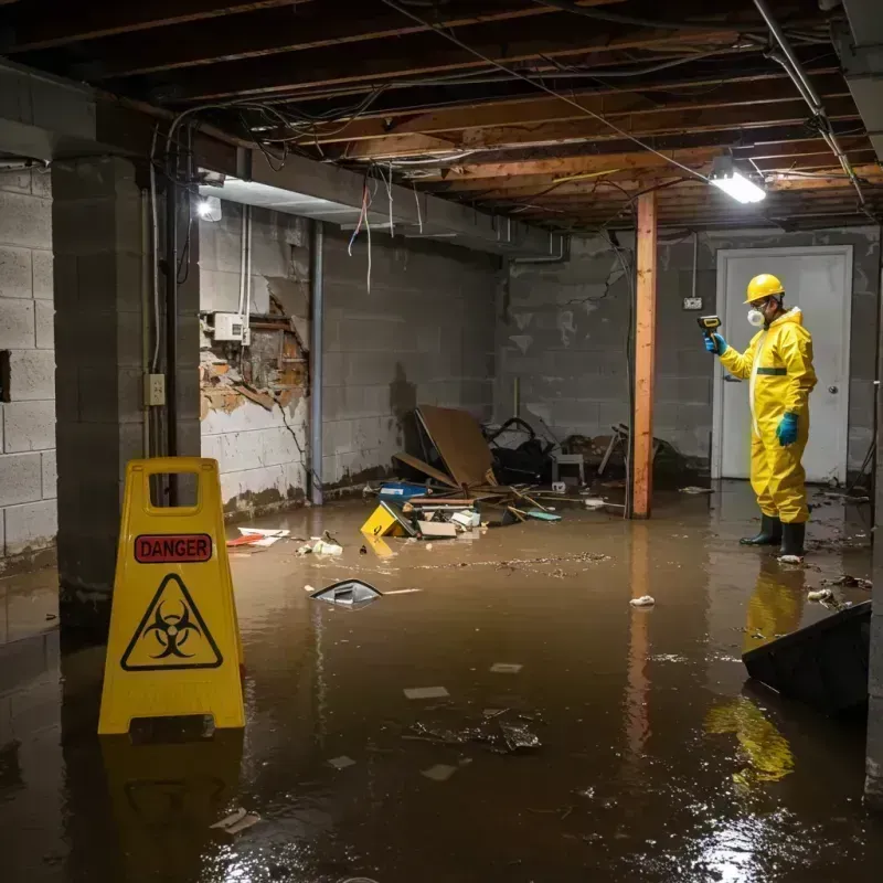 Flooded Basement Electrical Hazard in Paducah, KY Property